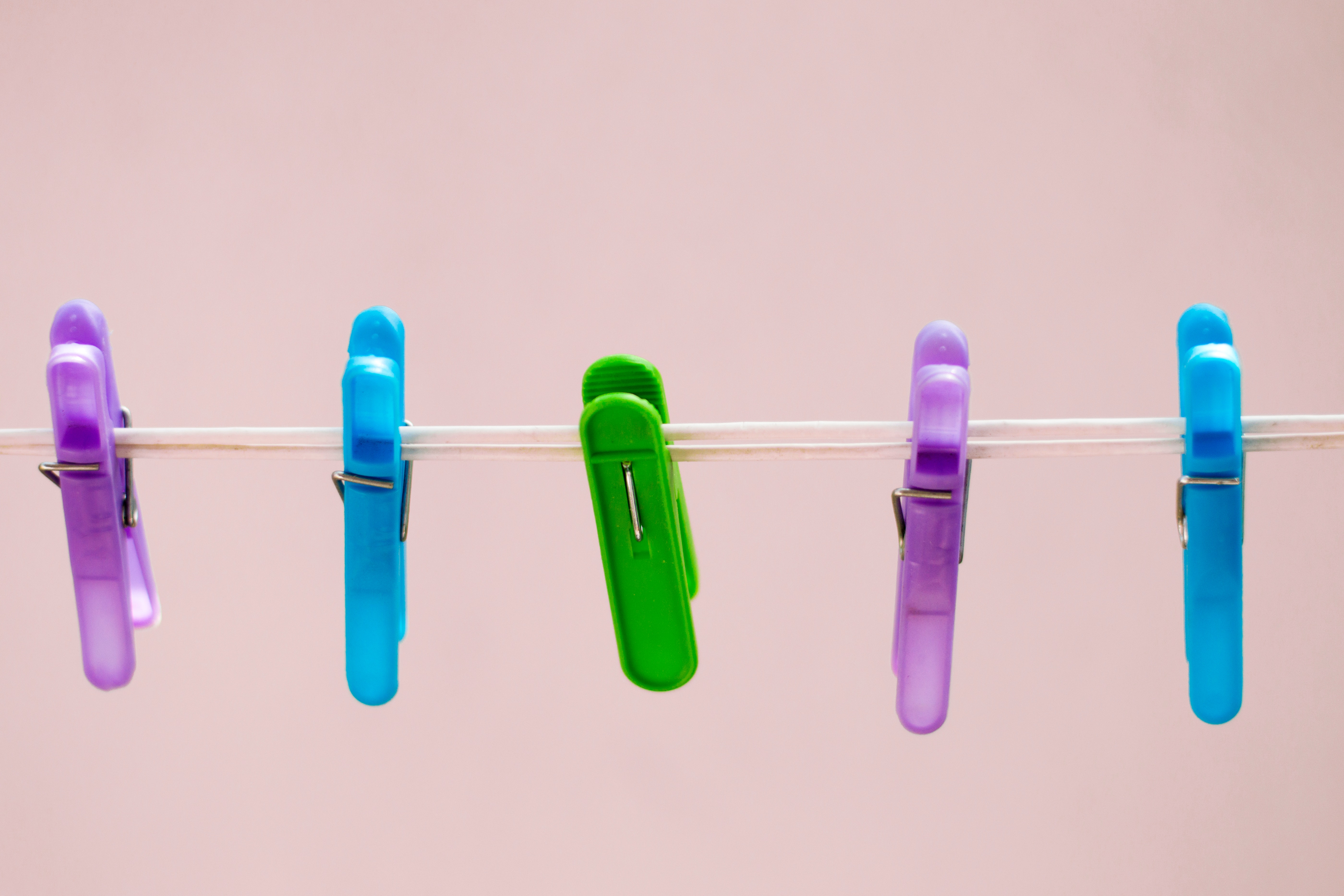 Drying laundry outside